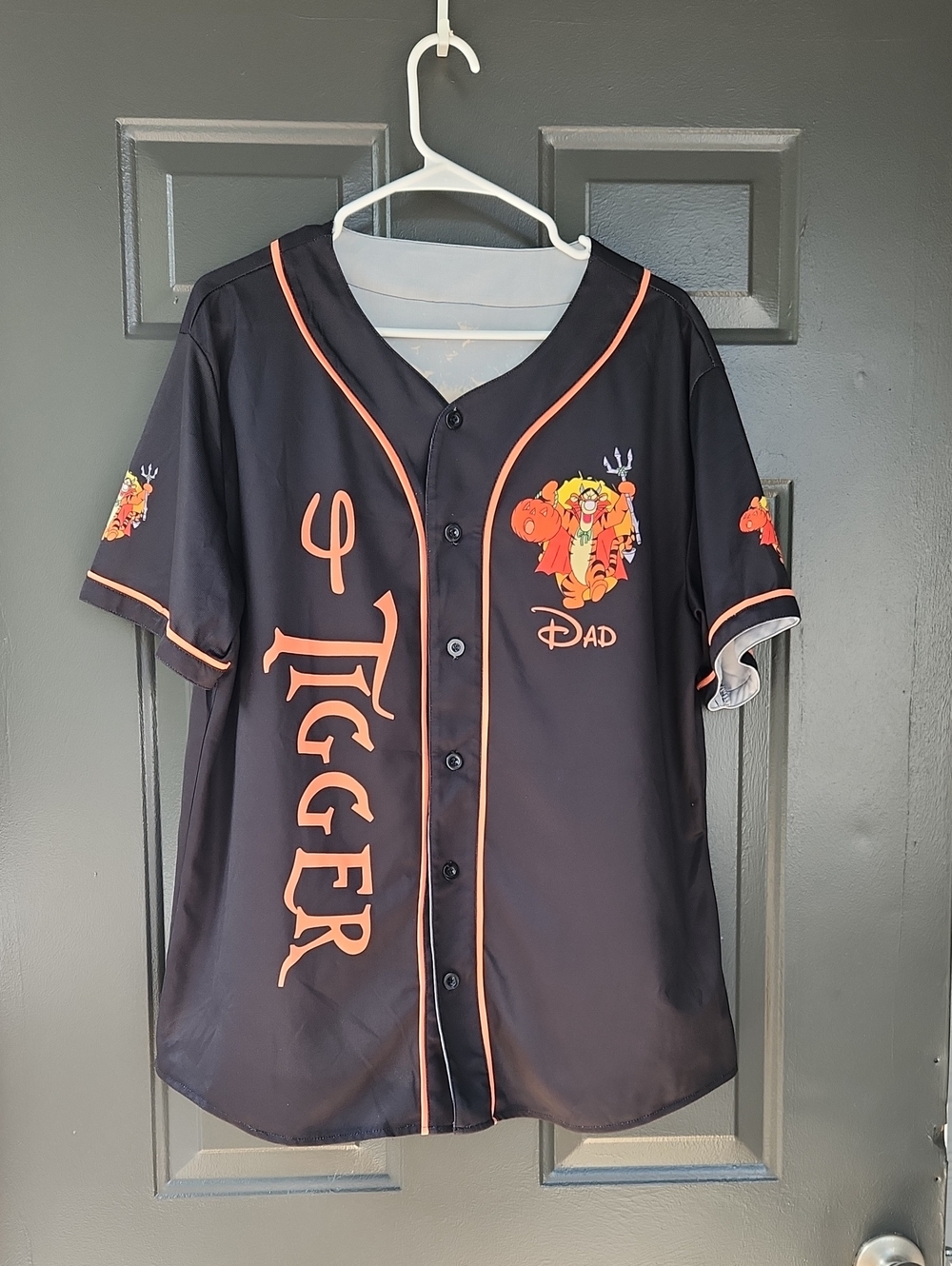 Tigger Dad Baseball Jersey - Halloween costume